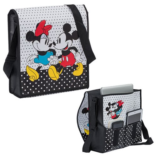 Disney Mickey and Minnie Recycled Messenger Tote